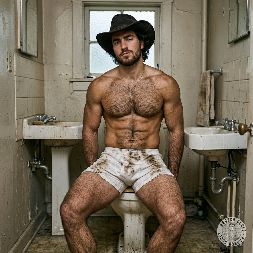 Dirty underwear clinging to his thighs, he’s sprawled in the bathroom, fingers teasing the damp fabric, whispering filthy...
