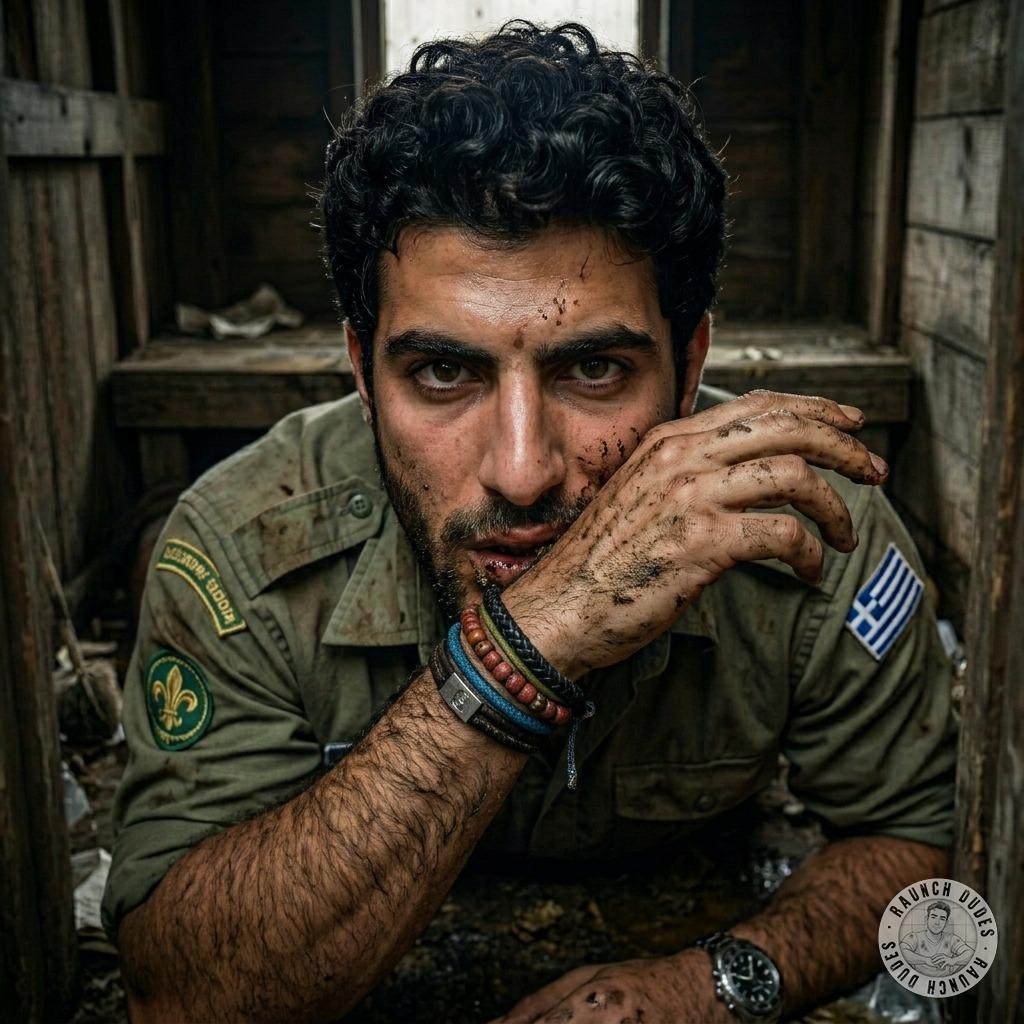 One scout slathers shit all over his face in the latrine, loving every filthy second of it 💩🔥 #gayscat #dirtyscouts #fetish...
