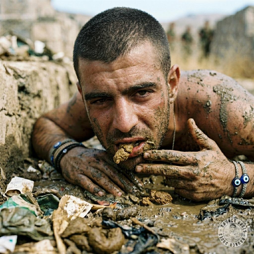 Military dude chowing down on that fresh latrine shit like it’s the finest delicacy 💩🔥 #gayscat #fetish #perverts #dirtyfarm...
