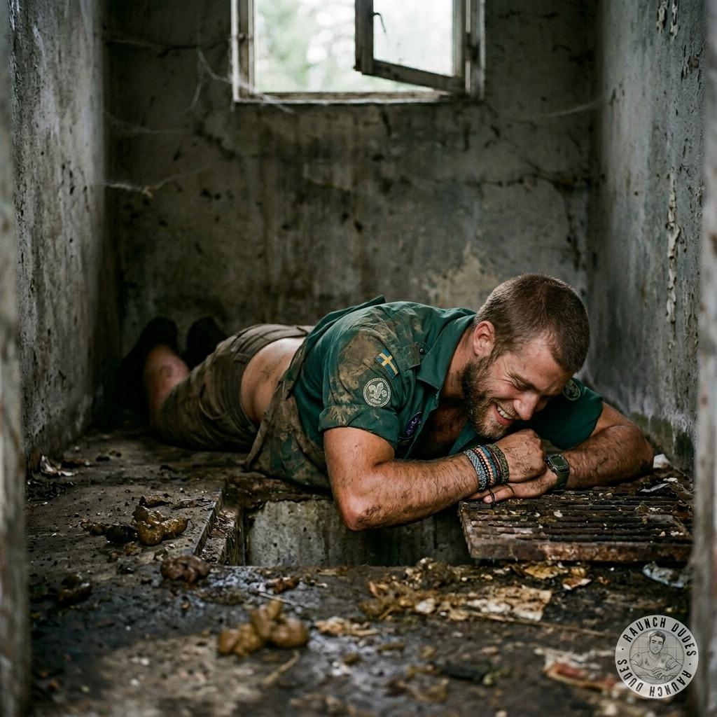 That scout boy’s screaming in the latrine, his ass dripping with filth as I fuck him raw through the stench of shit and...