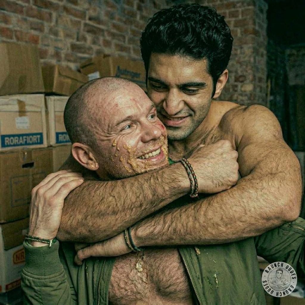 Two daddies with a skinhead, rough and filthy, tearing each other apart in violent, sweaty lust. #skinheads #bear #daddy...
