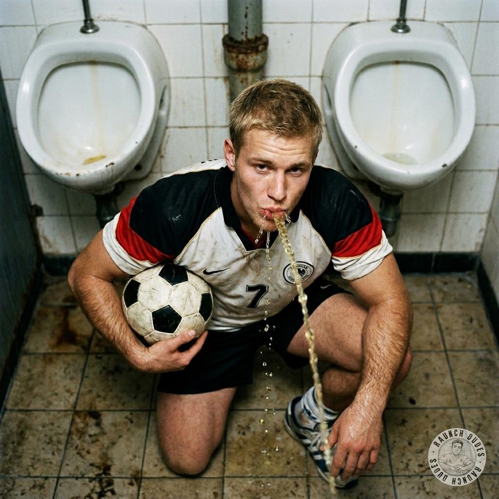 That sub footballer loves getting his mouth filled with warm piss 😈🏆 #gaypiss #fetish #dirtyathletes #footballers #toilet...