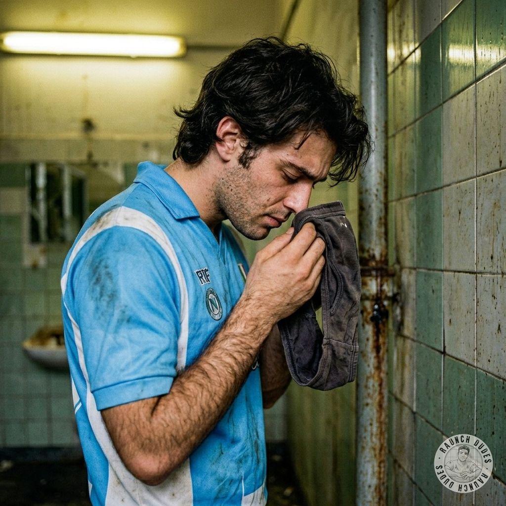 That hot footballer just buried his face in his teammate’s sweaty jock, inhaling that musky, funky scent like it’s the...