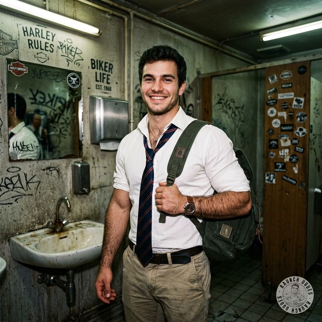 Barebacking in a public toilet? Fuck yeah, nothing hotter than raw, filthy cruising with a hungry hole ready to take every...