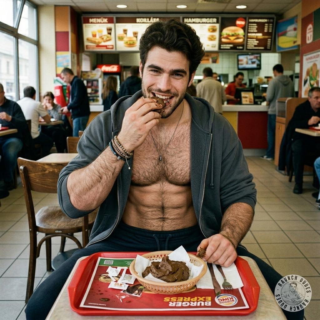 That twink just face-fucked a burger at the drive-thru, then swallowed it like a good little shit-eater 🍔💩 #gayscat #fetish...