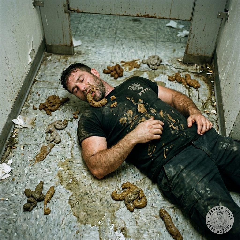 That cop’s face buried in a public toilet’s shit, slurping it up like it’s the finest fucking delicacy 😈💩 #gayscat #fetish...