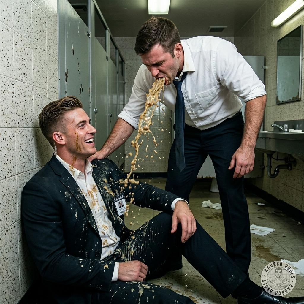 Fuck yeah, nothing hotter than a hot guy puking all over a security pig’s uniform, drenching him in warm, chunky spit while...