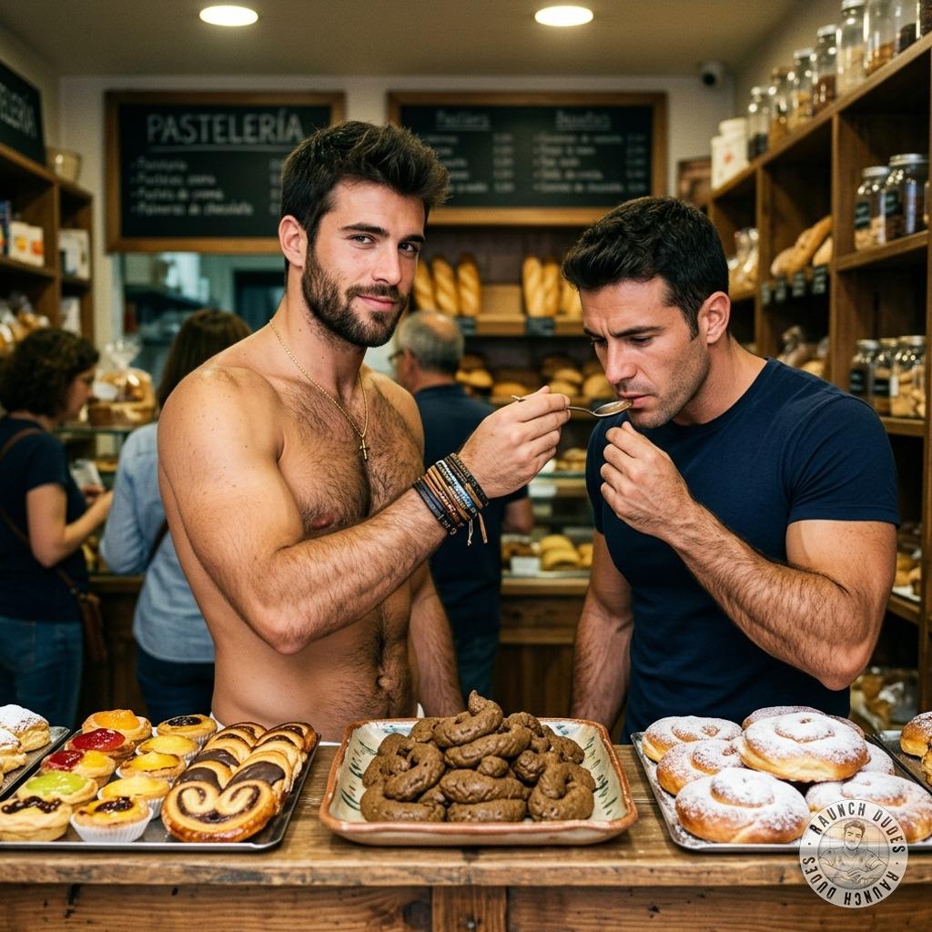 This depraved baker’s got a secret menu—fresh, warm shit served piping hot. You hungry for a taste of his filthy delights?...