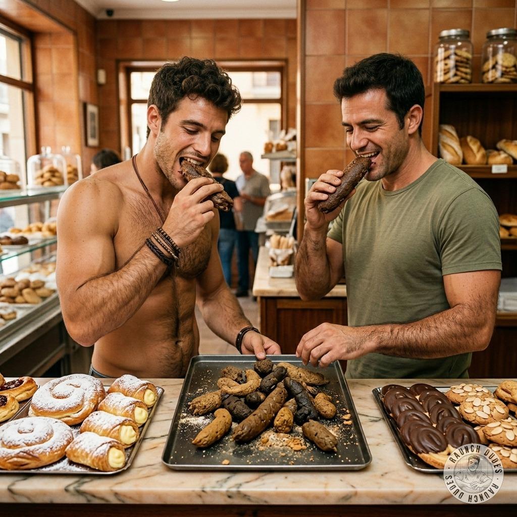 This depraved baker’s got a secret menu—fresh, warm shit served with a side of cum 💩🍆 #gayscat #chefs #dirtykitchen #hairy