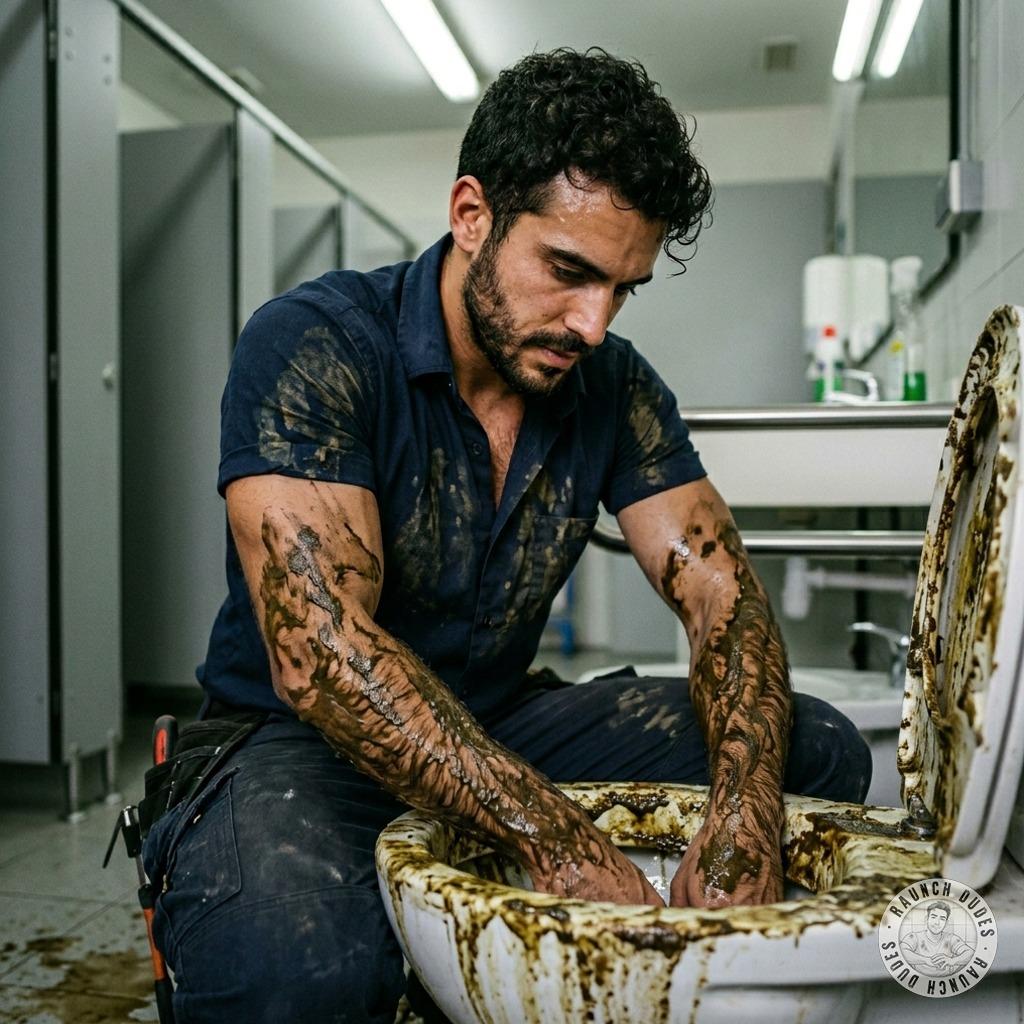 That plumber’s hands are buried deep in a shithole, fingers squelching through warm, stinking sludge as he fists every last...