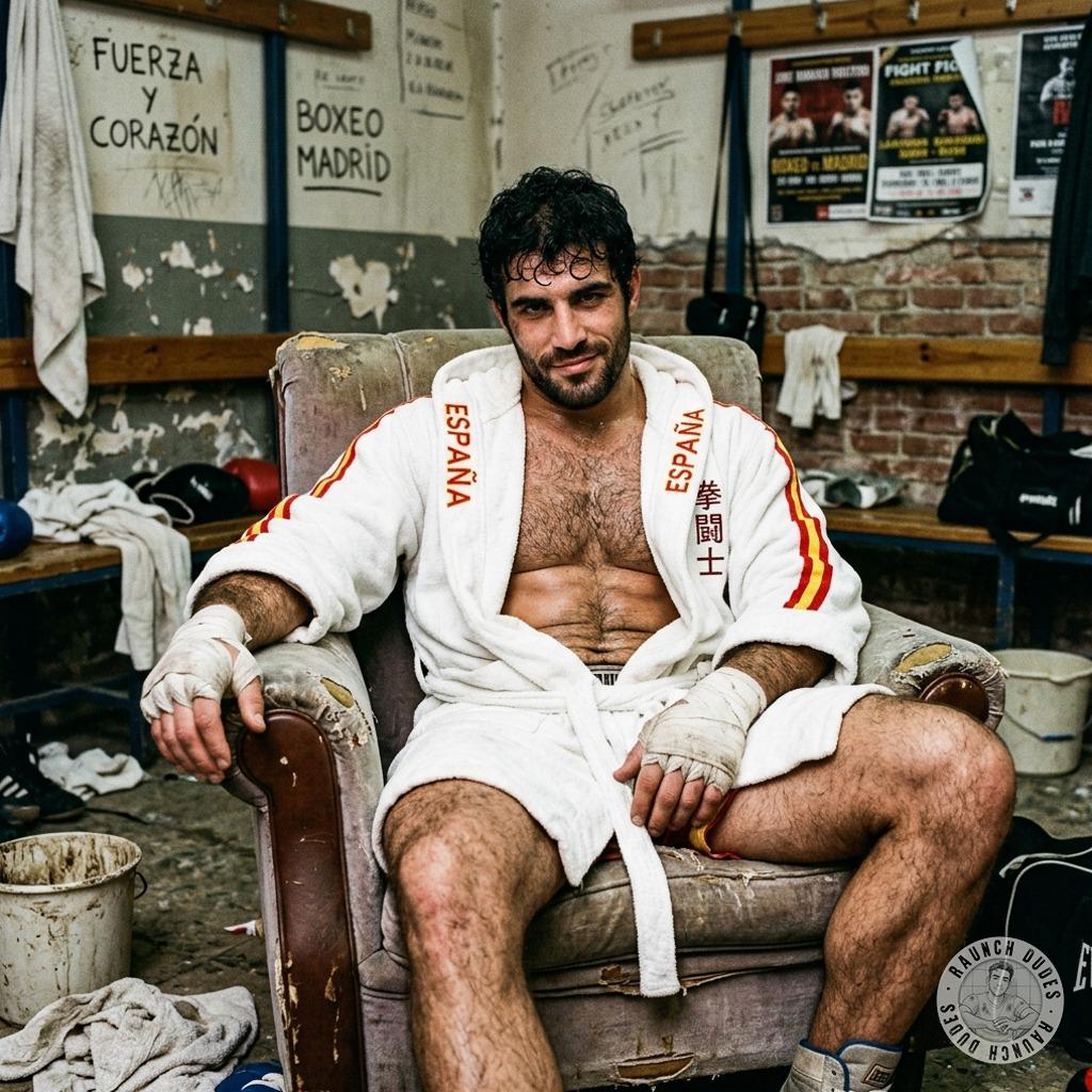 This ripped boxer flexing his sweat-drenched muscles, veins popping like ropes on a cock ready to fuck some tight hole raw....