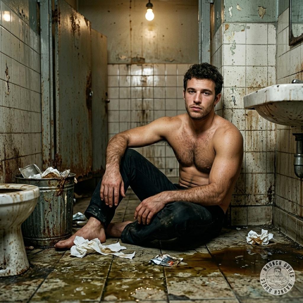That dude’s balls deep in the filth, fingers buried in the grime like it’s his personal fucking playground. The stench of...