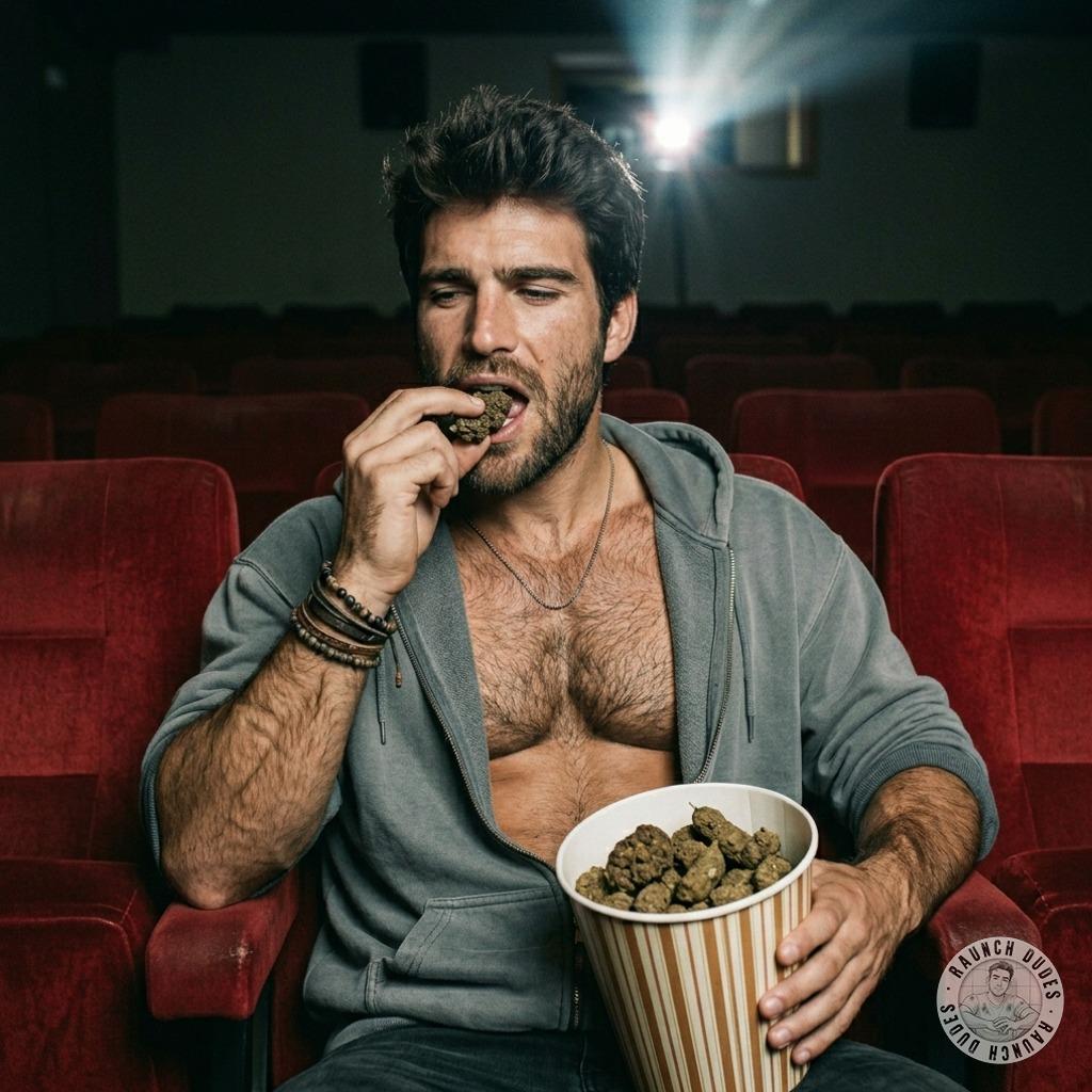 That twink at the cinema just dipped his fingers in a fresh load of shit and started munching on it like it was fucking...