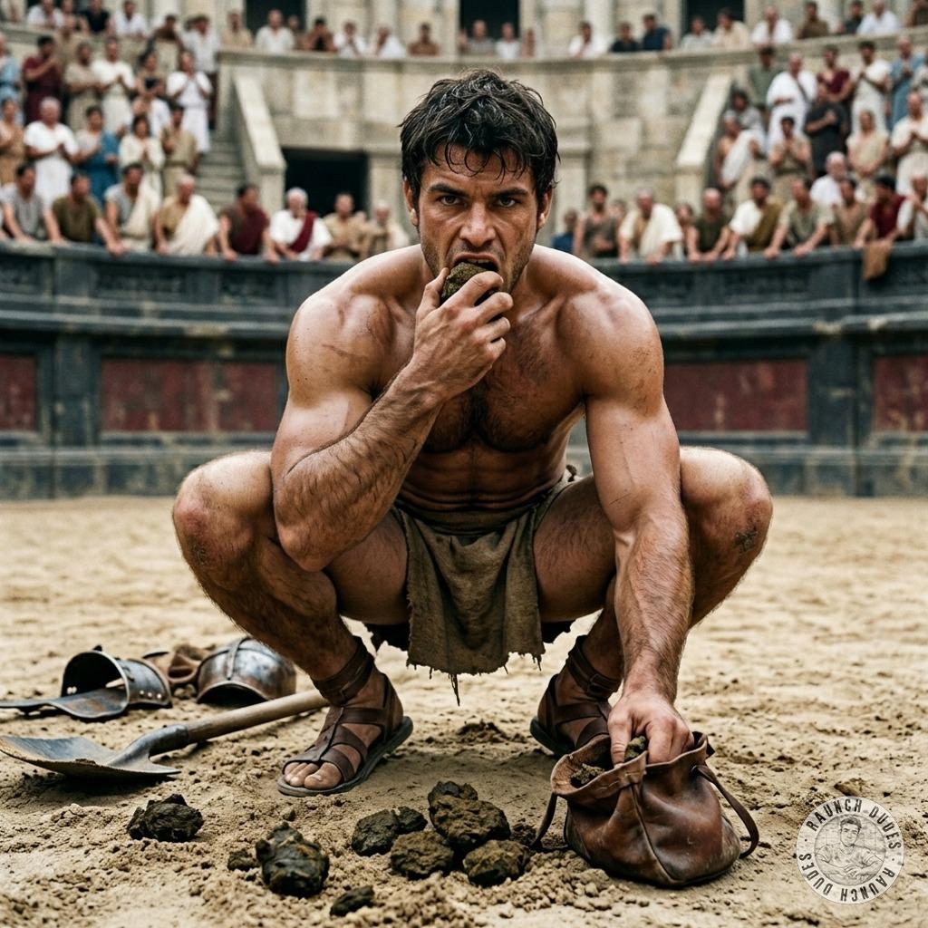 That gladiator’s face buried in the sand, choking on his own shit while the crowd roars—nothing hotter than a man who loves...