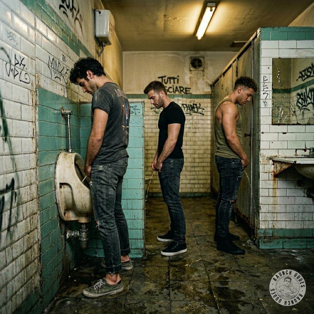 Pissin’ all over the public toilet floor, splashing hot streams like a fuckin’ art show 🎨💦 #gaypiss #inpublic #toilet