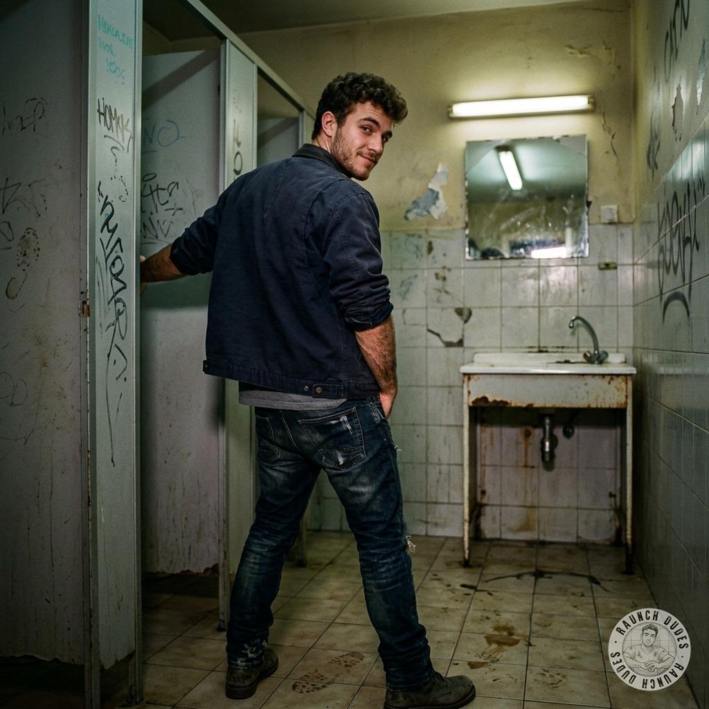 Piss on the floor, watch it spread like a filthy art piece 🖼️💦 #gaypiss #toilet #hairy