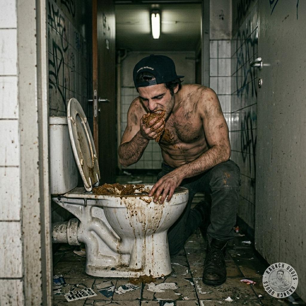 Fuck yeah, nothing like watching a hot twink kneel in a public toilet, slurp up that warm, mushy shit straight from the bowl...