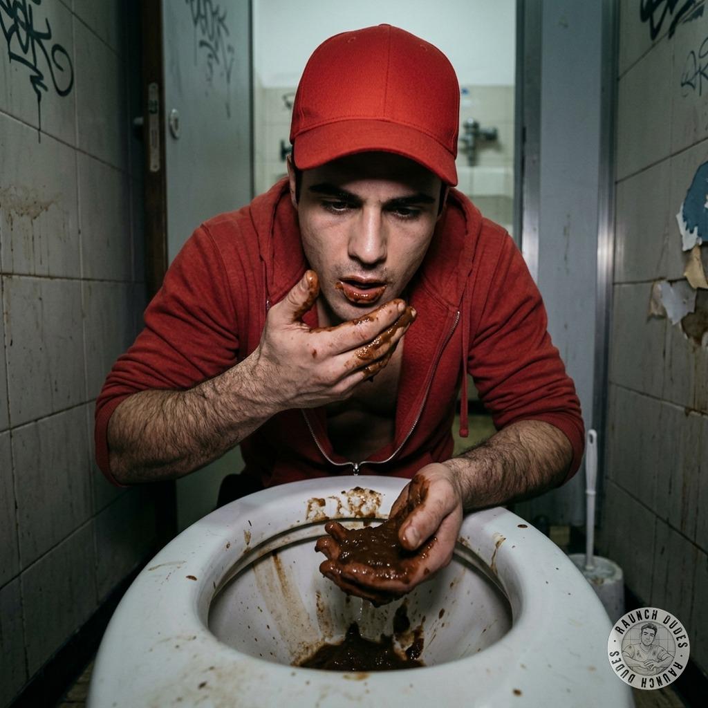 That filthy little slut just slurped my shit straight from the public toilet bowl, savoring every last drop like it was the...