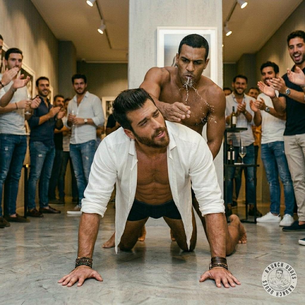 This model loves getting fucked raw in front of his own nude pics at the gallery—hard, messy, and public 🔥 #analsex...