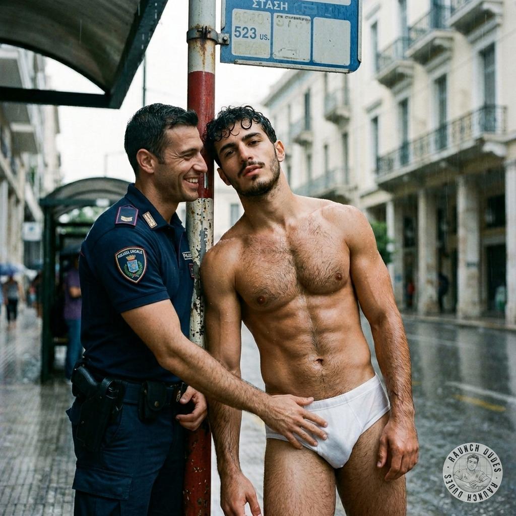 That cop at the bus stop couldn’t keep his hands off my tighty-whities while I pretended not to notice 😈 his fingers...