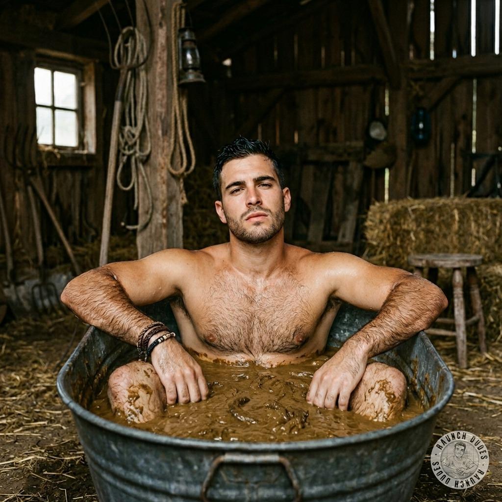 Soaking in a tub full of warm, creamy shit, letting it slither between my fingers as I stroke my cock under the filthy...