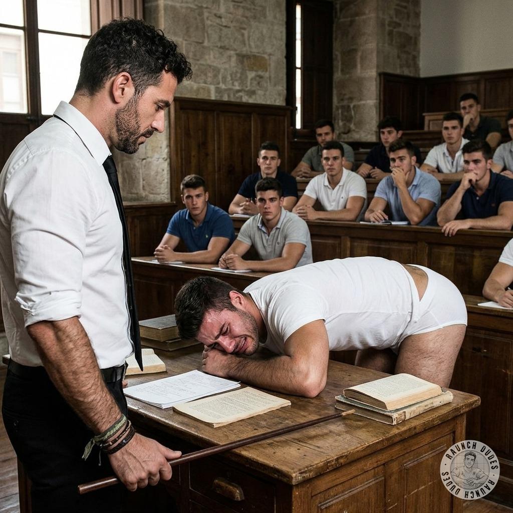 Professor cracks his cane on my ass till I’m sobbing, tears mixing with sweat as he growls you’ll learn to take it like a...