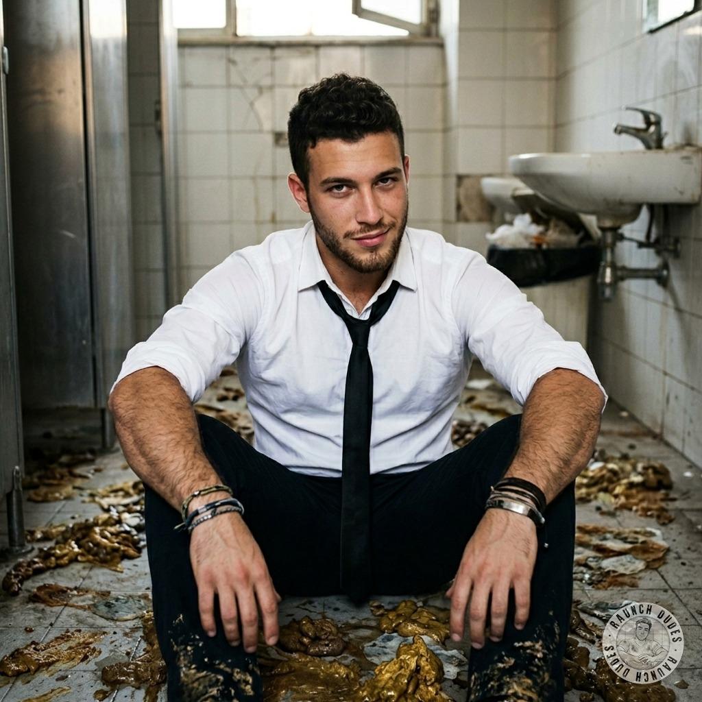 That suited twink on the floor, drowning in thick shit, his tie soaked in filth while he moans filthy praise for every inch...