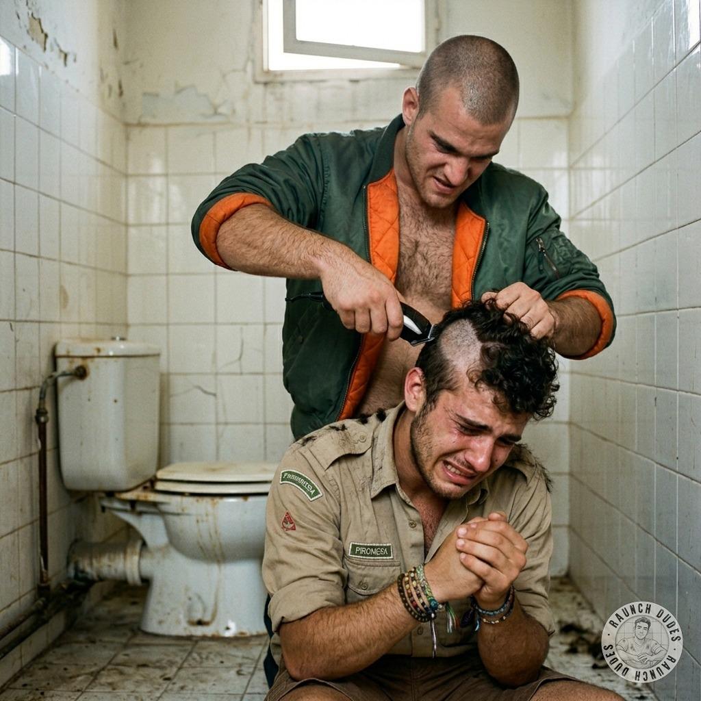 That skinhead’s buzzing that scout’s dome like a bitch in heat, his scalp screaming for more. #dirtycops #dirtyscouts...