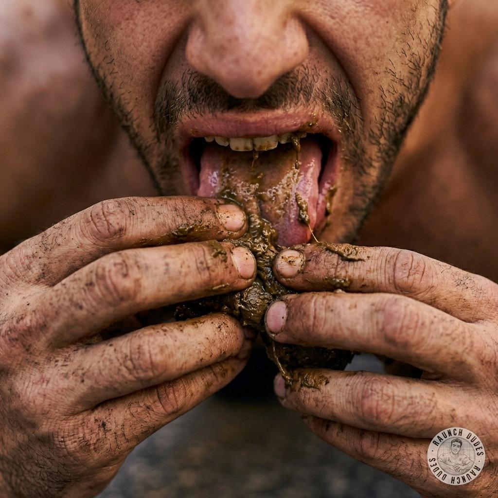 Fuck yeah, nothing gets me harder than watching that tight ass tongue dive into a fresh steaming pile of shit 😈💦 #gayscat...