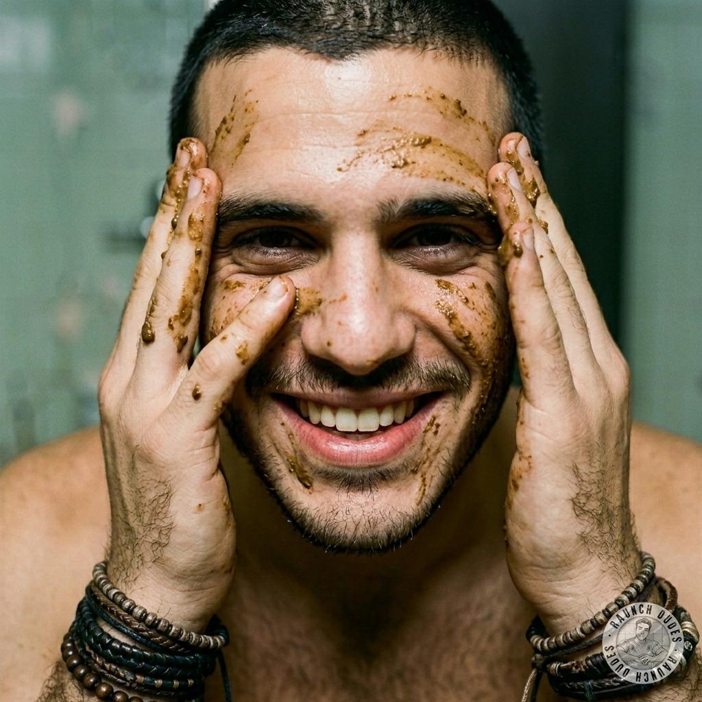 Fuck yeah, watch this hungry twink slather that warm, stinky shit all over his pretty face 🤢💦 #gayscat #hairy