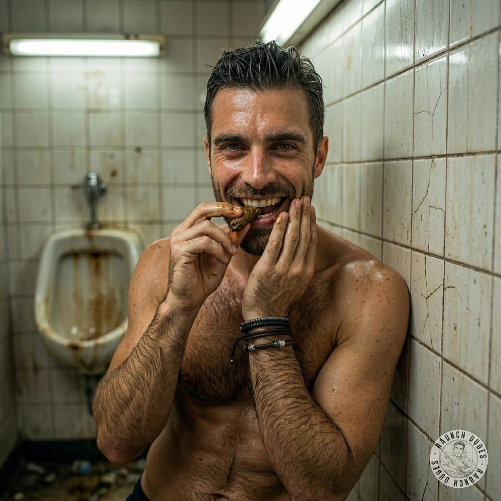 This dude’s face deep in a toilet, slurping up that warm, mushy shit like it’s the last meal on earth 😈💦 #gayscat #fetish...