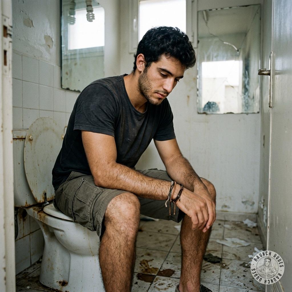 Sucking that tight hole while he’s sitting on the toilet, watching his face twist in pleasure as I finger his prostate....