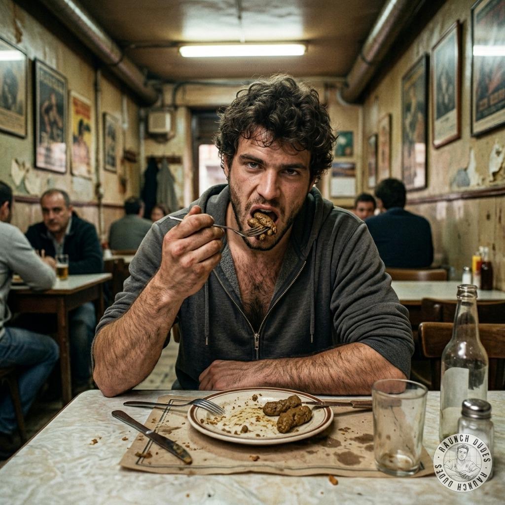 Fuck yeah, nothing beats a filthy pig digging into a plate of warm, steaming shit right at the dinner table 😈💩 #gayscat...