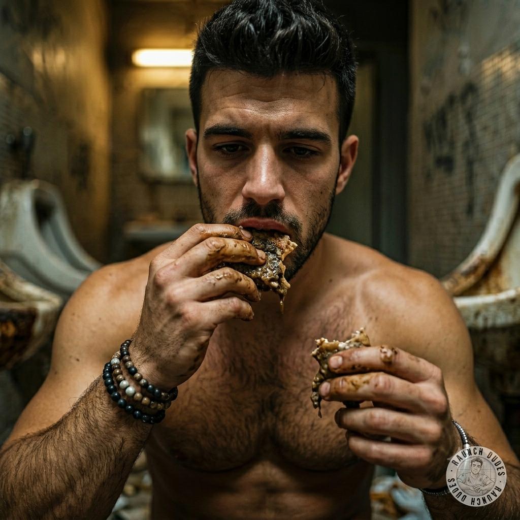 Fuck yeah, nothing gets me harder than watching a hungry twink devour fresh turds in a grimy public toilet 😈💦 #gayscat...