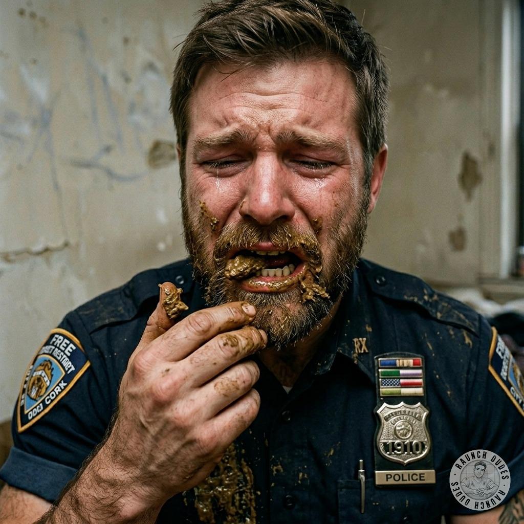 Fuck yeah, that tight sub cop’s gagging on my shit while I force-feed him every last filthy bite 💩🔥 #gayscat #fetish...
