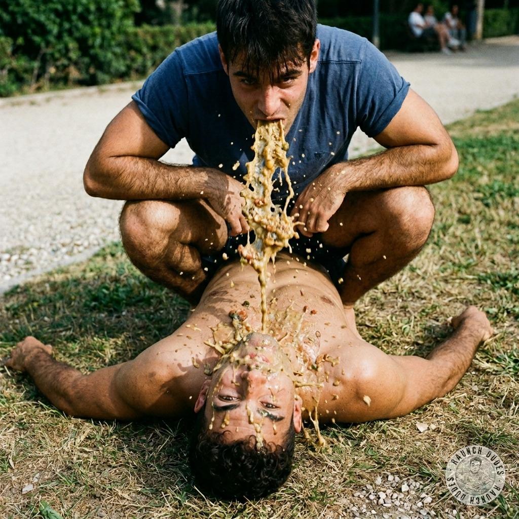 Hot as hell watching him gag & drown in his own filthy puke—absolute mess, absolute perfection. Who’s ready to get covered?...