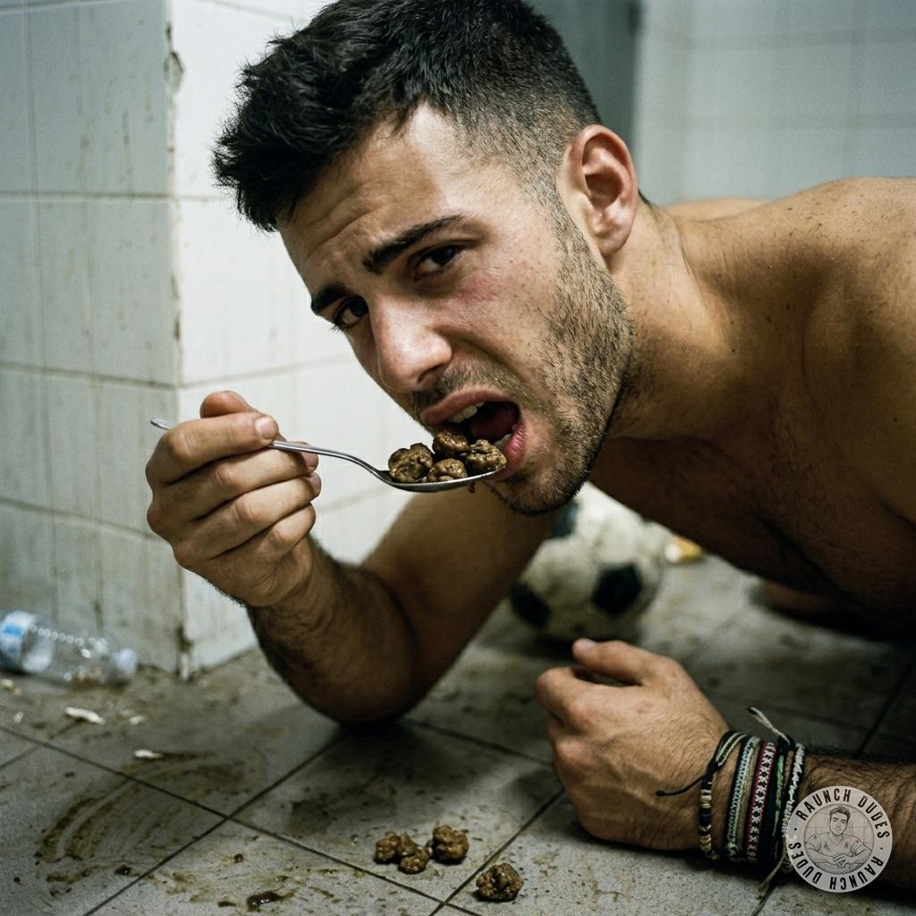 Hot as hell watching this guy devour that filthy load in the grimy public stall—nothing sexier than a man who loves getting...