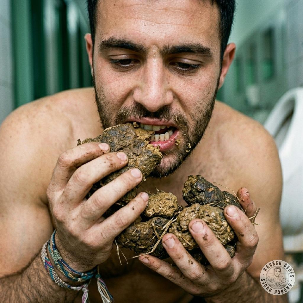 Hot as hell watching this guy devour that filthy load—raw, uncut, and so damn delicious. Who’s ready to get dirty? #gayscat...