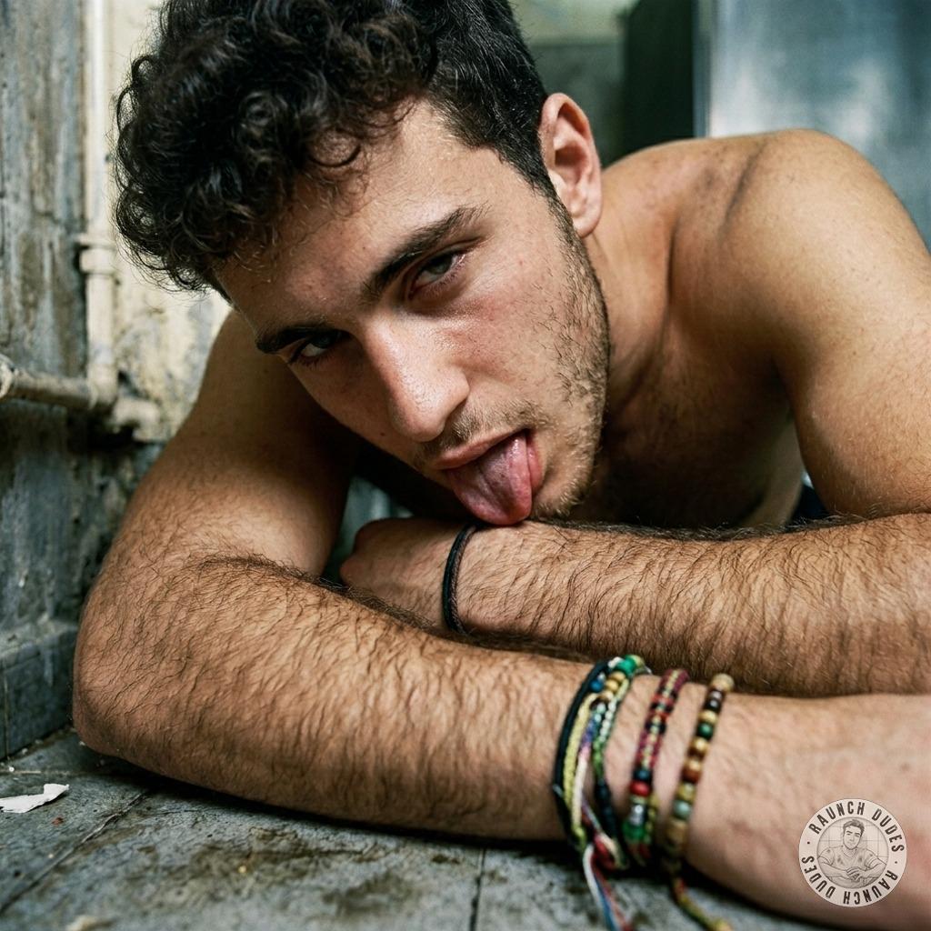 Hot as hell watching this guy tongue-fuck the floor like it’s his last meal. That filthy tongue? Absolute sin. Who’s ready...