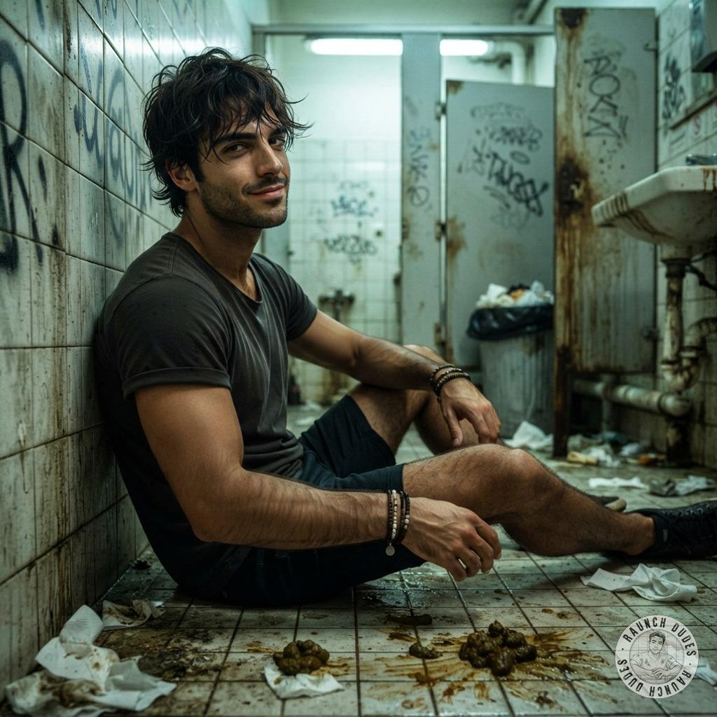 Hot as hell watching this guy deepthroat that filthy public toilet mess—no gag reflex, just pure, dirty hunger. Who’s...