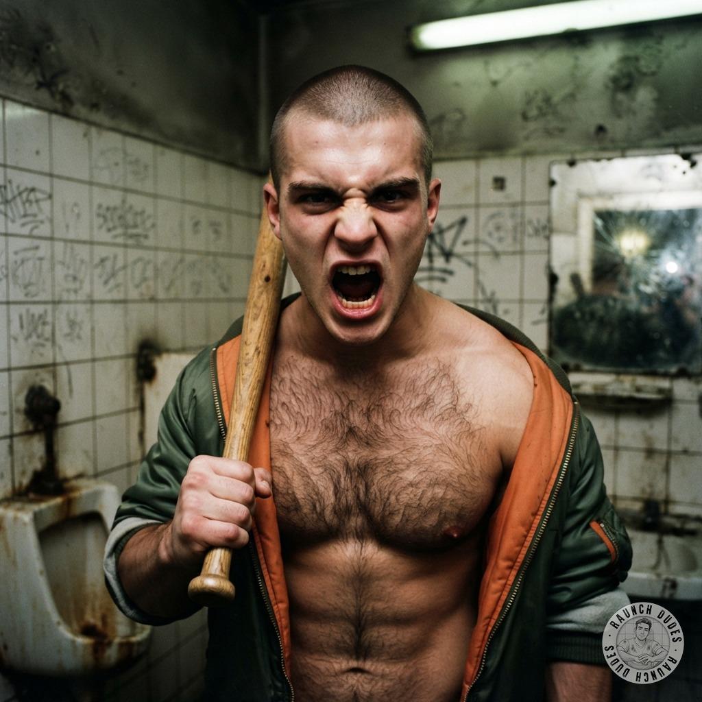 That bald, ripped skinhead’s scream got me so hard—imagine him growling while you spank that chiseled chest raw. #skinheads...