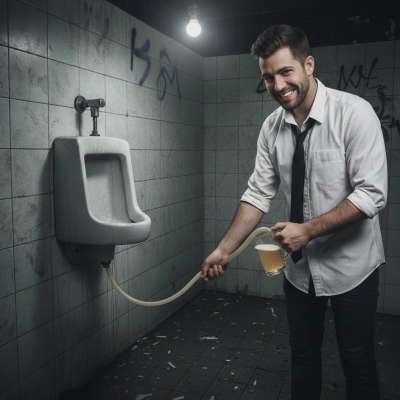 Who needs beer when you can sip fresh piss in the bar’s toilets? 🍻💦 The ultimate taboo thrill—warm, salty, and...