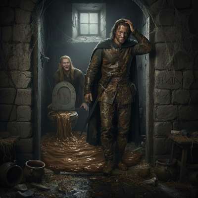 Aragorn and the elf in the castle’s shitter—dirty, desperate, and dripping. The throne room never felt so perverted....