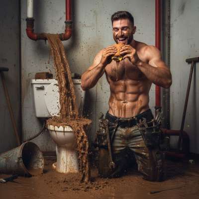 Nothing beats a messy toilet full of slop, food scraps, and fresh shit—especially when it’s yours to enjoy. 😈💦 #gayscat...