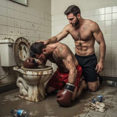 🔥💦 Watch this champ devour filth like a true champion! 🏆💩 No shame, just pure, raw hunger. Who’s ready to see a real man...