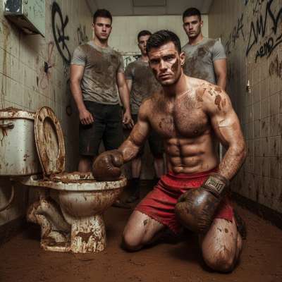 Nothing hotter than a sweaty fighter getting down on his knees to devour a fresh load of scat. Pure, raw, and unapologetic....