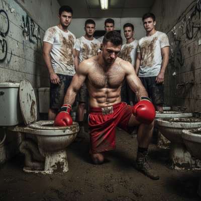 Nothing hotter than a sweaty fighter getting down & dirty 😈🔥 Who’s ready to see this champ devour every last drop? #gayscat...