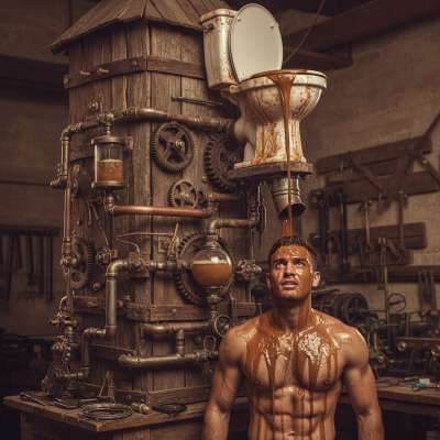 Genius meets madness in this wild gayscat fantasy! 💩🔥 A machine built for filthy dreams—where perverts like us can finally...