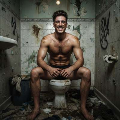 Nothing hotter than a hunk begging for a messy scat session 😈🔥 His tight hole deserves every filthy drop. #gayscat...