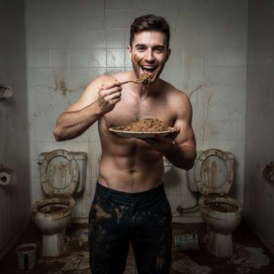 Nothing beats starting the day with a warm, messy surprise. 😈🍳 Who else loves a good gayscat breakfast? #gayscat #perverts...